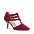 Sole Society Sole Society Mallory T-strap Heel - Dark Red-7.5