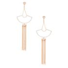 Sole Society Sole Society Chandelier Drop Earrings - Rose Gold