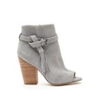 Joes Jeans Joes Jeans Celina Peep Toe Bootie - Grey-6