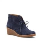 Lucky Brand Lucky Brand Junes Suede Wedge Bootie - Bright Blue-6.5