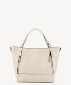 Sole Society Sole Society Nera Tote Side Zip Large Sandshell Vegan Leather