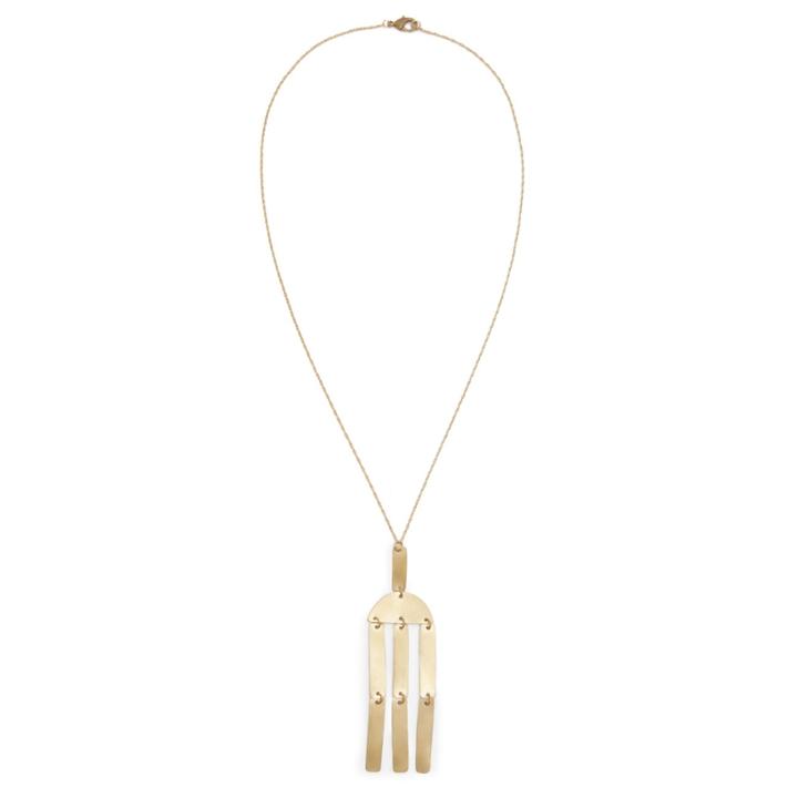 Sole Society Sole Society Column Pendant Necklace - Gold