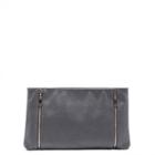 Sole Society Sole Society Judd Oversize Vegan Zippered Clutch - Grey-one Size