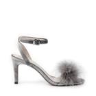 Sole Society Sole Society Lindzay Feather Detail Sandal - Dark Grey