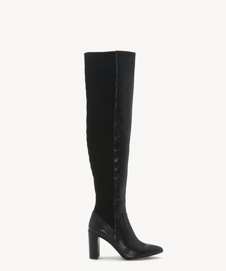 Vince Camuto Vince Camuto Women's Majestie In Color: Black Shoes Size 5 Leather Fabric From Sole Society