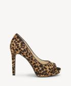 Jessica Simpson Jessica Simpson Women's Dalyn3 Peep Toe Sandals Natural Size 5 Spotted Leopard Haircalf From Sole Society