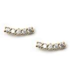 Sole Society Sole Society Plated Earring Set - Crystal