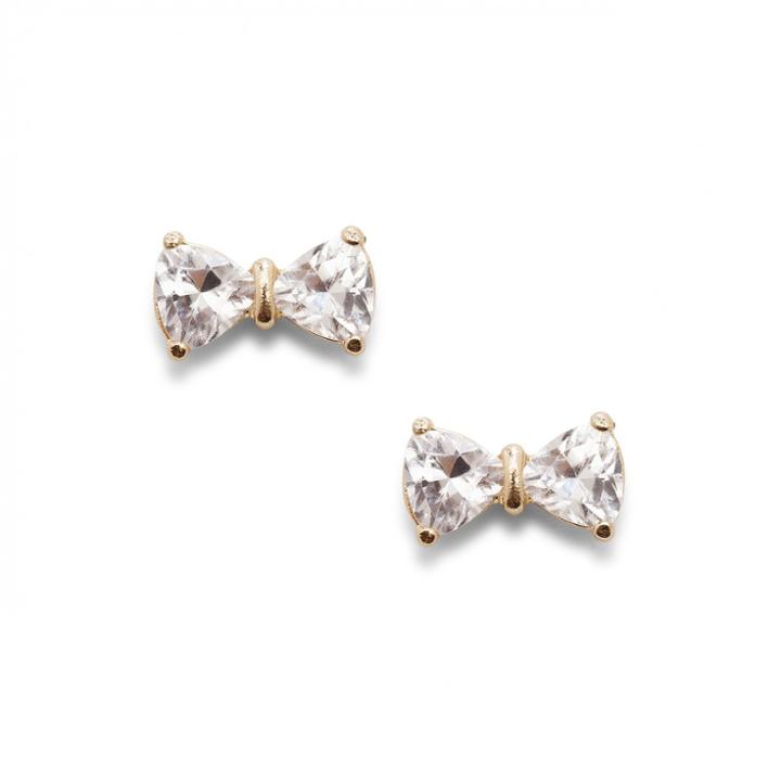 Sole Society Sole Society Dainty Bow Studs - Crystal-one Size