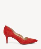 Sole Society Sole Society Edith Scalloped Pumps Bright Coral Size 5 Suede
