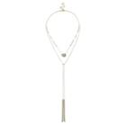 Sole Society Sole Society Stone Tassel Layered Necklace - Gold