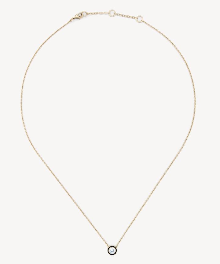 Sole Society Women's Enamel And Cz Necklace Gold One Size From Sole Society