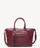 Sole Society Women's Chele Tote Genuine Suede Mix Oxblood From Sole Society