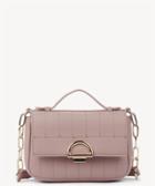 Sole Society Sole Society Kelsee Vegan Mini Quilted Crossbody Bag In Color: Mauve Leather