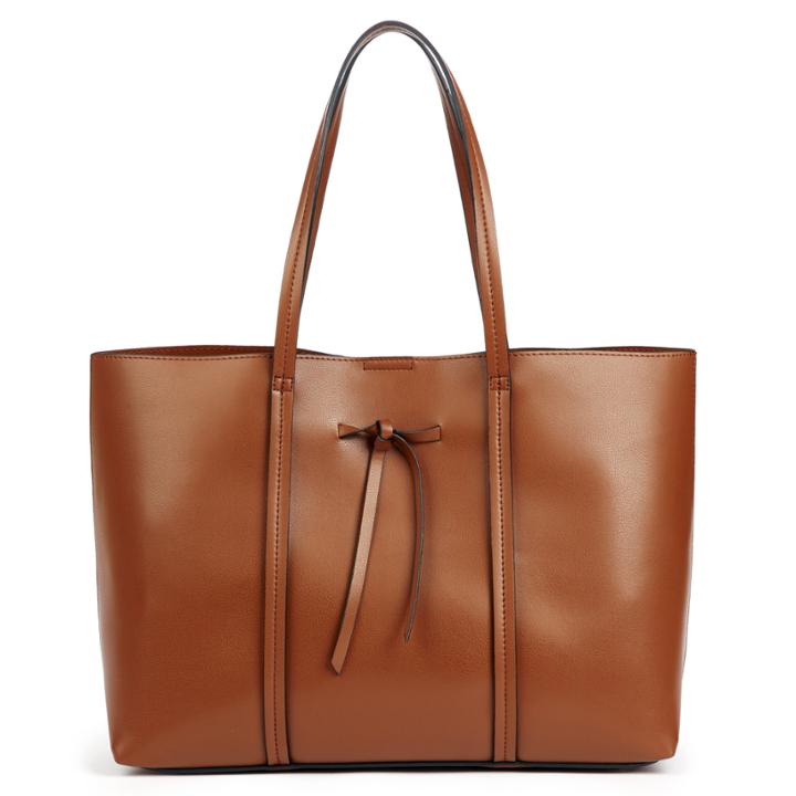 Sole Society Sole Society Nico Vegan Oversize City Tote - Cognac-one Size