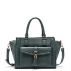 Sole Society Sole Society Johnson Medium Satchel With Front Pocket - Woodland Green-one Size