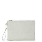 Sole Society Sole Society Justine Conversation Oversize Pouch - Grey-one Size