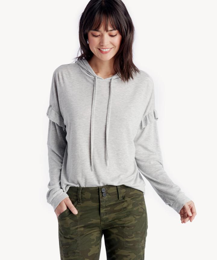 Sanctuary Sanctuary Audra Ruffle Hoodie