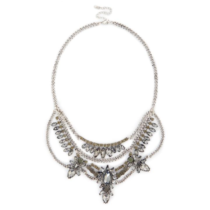 Sole Society Sole Society Voyager Statement Necklace - Gunmetal
