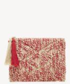 Sole Society Women's Milah Pouch Bag Fabric Clutch Coral Cream From Sole Society
