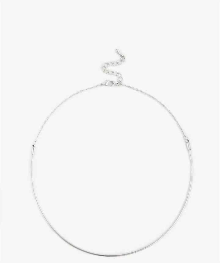 Sole Society Sole Society Choker Wire Necklace Silver One Size Os