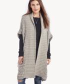 Sole Society Women's Navajo Chunky Cardigan Vest Beige One Size Wool From Sole Society