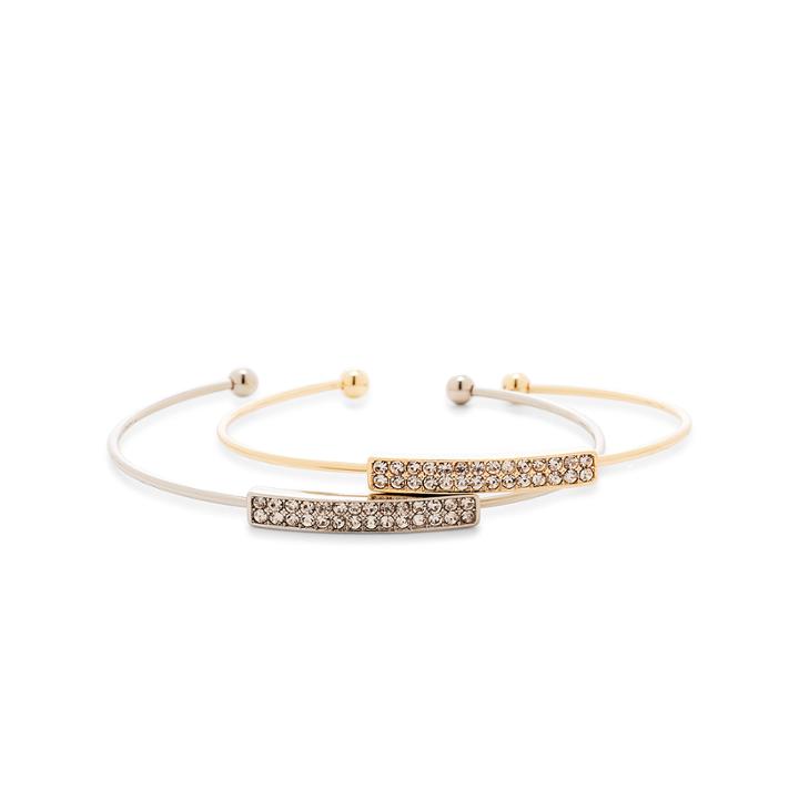 Sole Society Sole Society Crystal Id Cuff Set