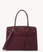 Sole Society Women's Jess Vegan Ladylike Satchel In Color: Oxblood Bag Vegan Leather From Sole Society