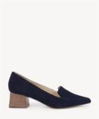 Sole Society Sole Society Mavis Flare Heels Loafers Ombre Blue Size 5 Suede