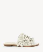 Sole Society Sole Society Caelyn Floral Slides Eggshell Cream Size 5