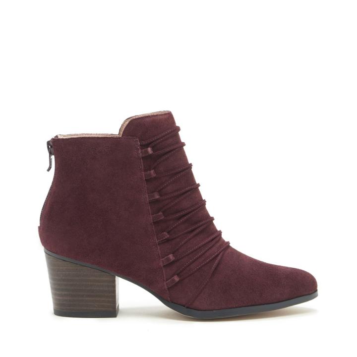 Sole Society Sole Society Bellevue Corset Bootie - Dusty Bordeaux