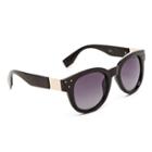 Sole Society Sole Society Franc Oversize Round Sunglasses - Black