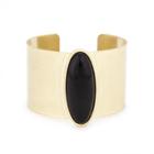 Sole Society Sole Society Oversize Stone Cuff - Black-one Size