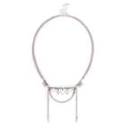 Sole Society Sole Society Tribal Cutout Necklace - Antique Silver-one Size