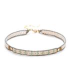 Sole Society Sole Society Beaded Thin Choker - White Combo