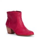 Sole Society Sole Society Romy Western Bootie - Deep Red-5