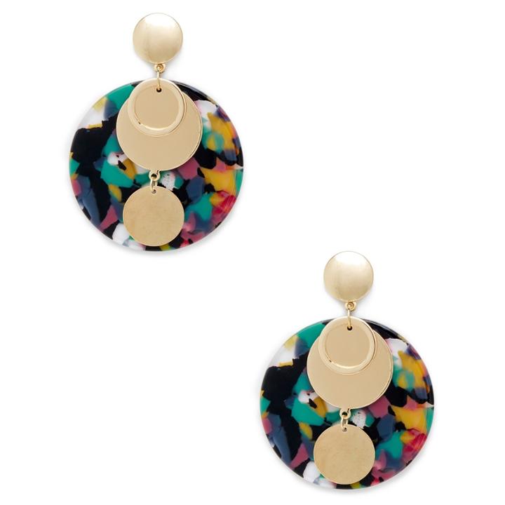Sole Society Sole Society Disc Statement Earring - Multi-one Size