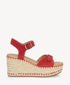 Lucky Brand Lucky Brand Naveah3 Espadrille Wedges Sb Red Size 5 Suede From Sole Society