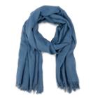 Sole Society Sole Society Lightweight Raw Edge Fringe Scarf - Chambray