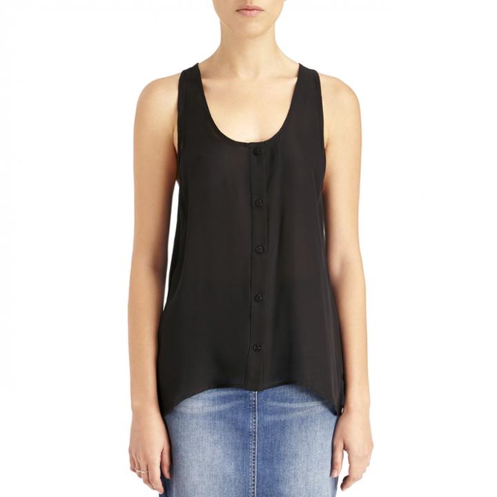 Stylesaint Stylesaint Silk Bella Button Down - Black-small