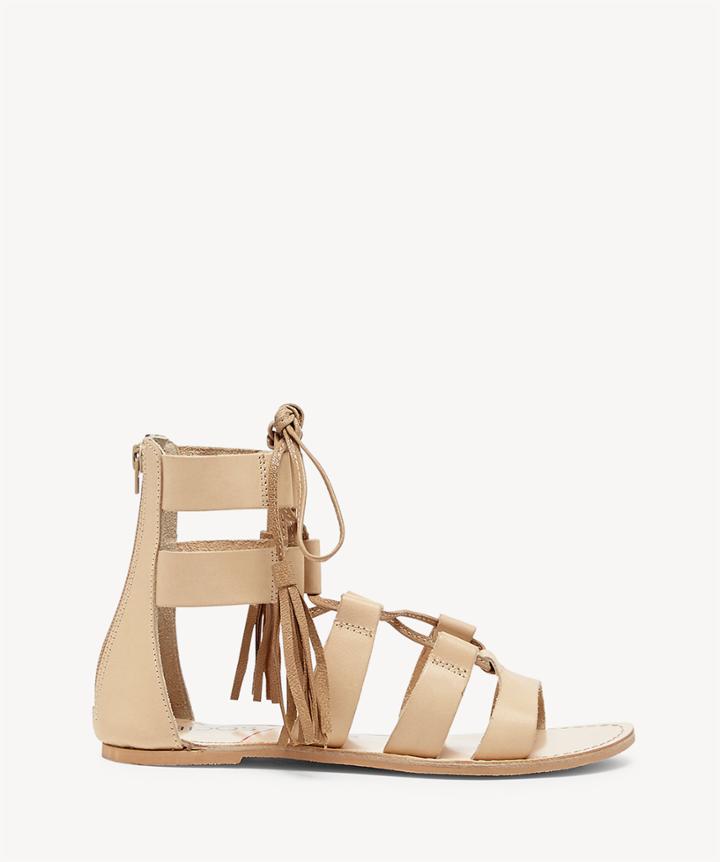 Sole Society Sole Society Calla Lace Up Gladiators Nude Size 5 Leather