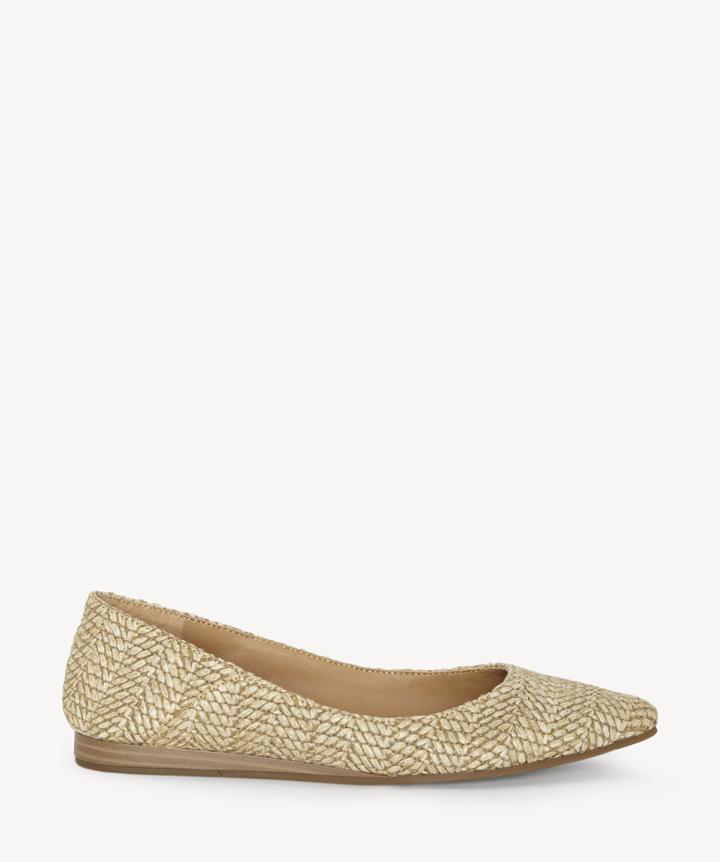 Lucky Brand Lucky Brand Bylando Pointed Toe Flats Natural Size 5 Leather From Sole Society