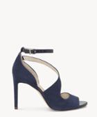 Louise Et Cie Louise Et Cie Women's Kalimac Ankle Strap Sandals Deep Indigo Size 5 Suede From Sole Society