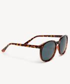 Sole Society Sole Society Brook Oversize Round Sunglasses Brown Tortoise One Size Os Plastic