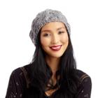Sole Society Sole Society Cable Knit Beret - Grey-one Size