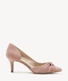 Sole Society Women's Doritza Knotted Pumps Bare Nude Size 5 Suede Velvet From Sole Society