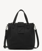 Sole Society Women's Valah Bucket Mid Tote Black Faux Leather From Sole Society