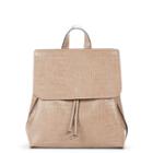 Sole Society Sole Society Selena Croc Embossed Backpack - Taupe-one Size