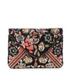 Sole Society Sole Society Denisse Floral Sequined And Beaded Clutch - Multi-one Size