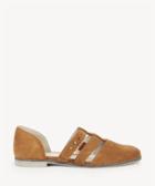 Sole Society Sole Society Venice Two Piece Flats Chestnut Size 5 Leather