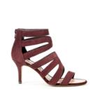 Sole Society Sole Society Adrielle Caged Heeled Sandal - Burgundy